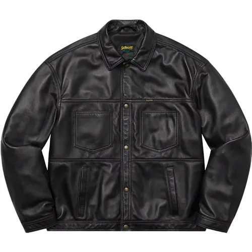 Limited Edition Leather Work Jacket , male, Sizes: S, M - Supreme - Modalova