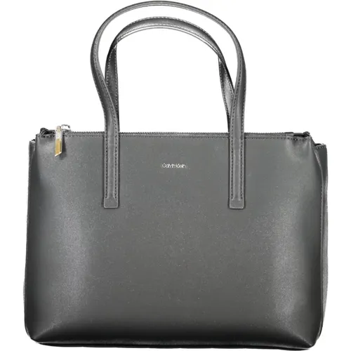 Schwarze Damenhandtasche mit Verstellbarem Riemen - Calvin Klein - Modalova