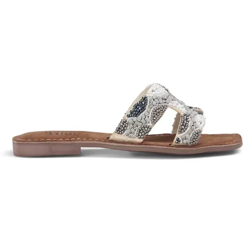 Rhinestone Flache Sandalen - Alma en Pena - Modalova