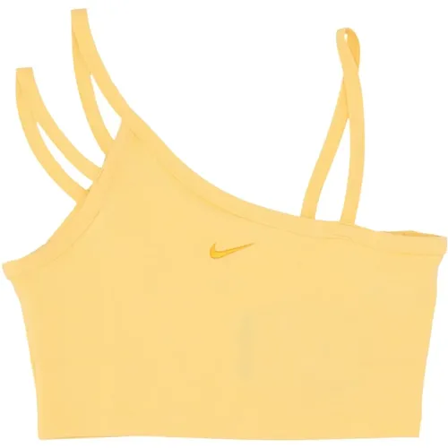 Modernes Crop Top mit Swoosh-Logo , Damen, Größe: M - Nike - Modalova