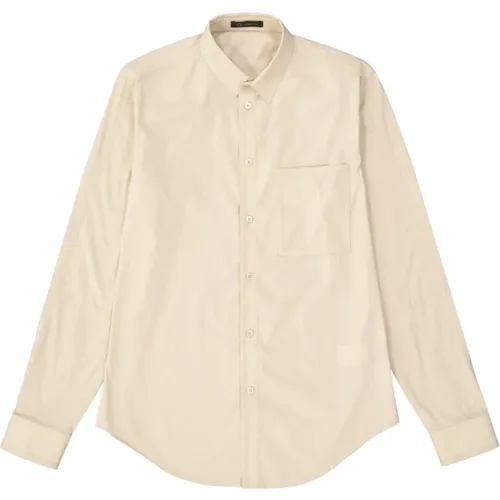 Cotton Blend Shirt for Men , male, Sizes: S - Versace - Modalova