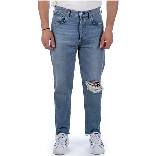 Jeans Jeremiah 5 Taschen Regular Blau , Herren, Größe: W34 - Amish - Modalova