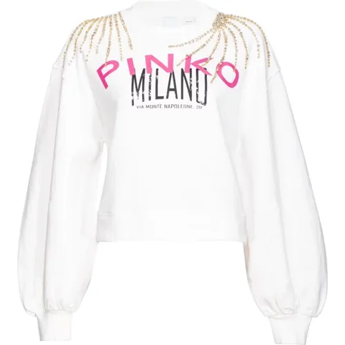 Sweatshirt , female, Sizes: S, XS, M - pinko - Modalova