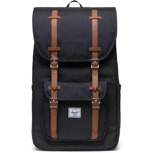 Schwarzer Little America Rucksack - Herschel - Modalova