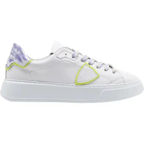 Low Top Sneakers in and Purple , female, Sizes: 4 UK - Philippe Model - Modalova