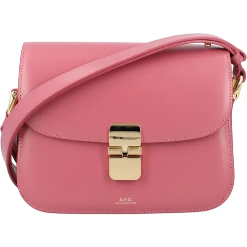 Leather Grace Small Handbag , female, Sizes: ONE SIZE - A.p.c. - Modalova