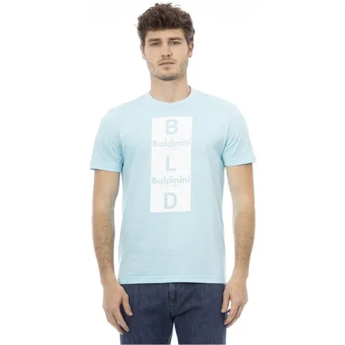 Stylish T-Shirt with Front Print , male, Sizes: XL - Baldinini - Modalova