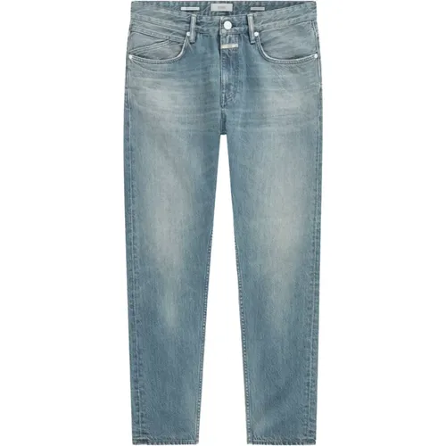 Slim-fit Jeans, Bio-Baumwolle/Leinen, Hergestellt in Italien , Herren, Größe: W31 - closed - Modalova
