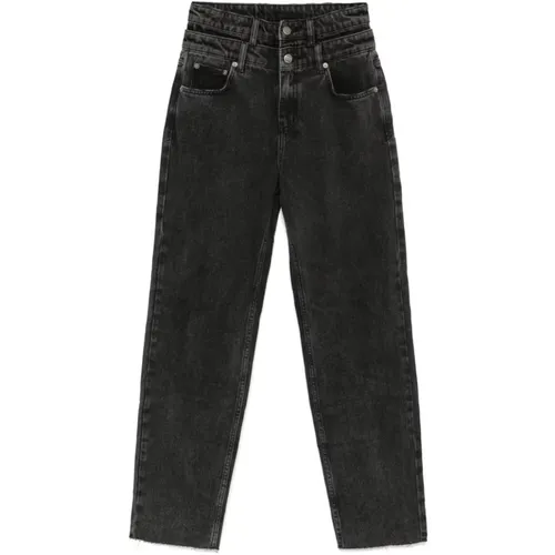 Schwarze Gewaschene Denim Tapered Leg Jeans - Ksubi - Modalova