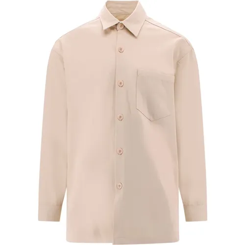 Ss23 Embroidered Logo Shirt , male, Sizes: L - Ami Paris - Modalova