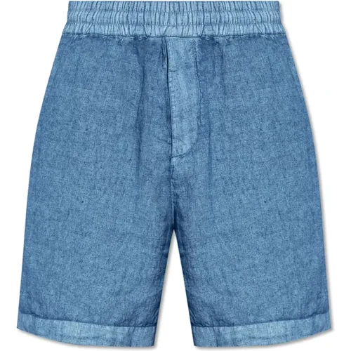 Linen shorts , male, Sizes: S, L - Burberry - Modalova