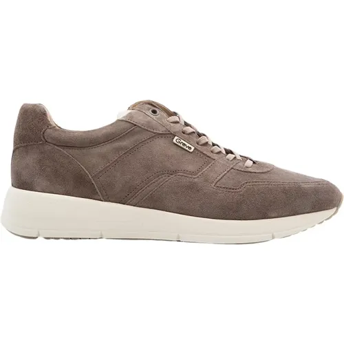 Taupe Sneakers für niederländische Männer , Herren, Größe: 43 EU - Greve - Modalova