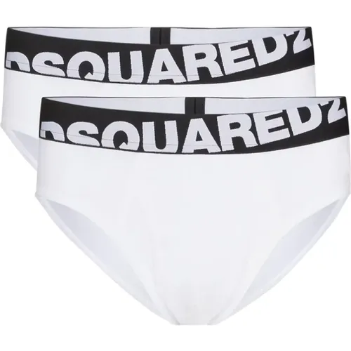 Pack of Logo Print Briefs , male, Sizes: L, M, 2XL - Dsquared2 - Modalova