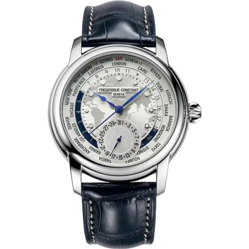 Classic Worldtimer Watch , female, Sizes: ONE SIZE - Frederique Constant - Modalova