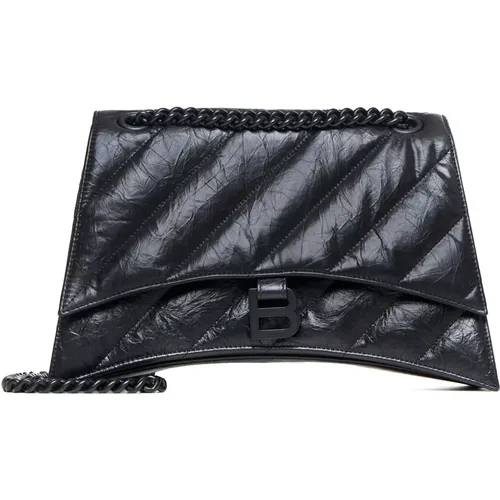 Crush Chain Bag in , female, Sizes: ONE SIZE - Balenciaga - Modalova