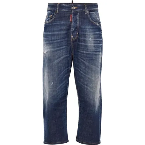 Marineblau Kawaii Jean , Damen, Größe: XS - Dsquared2 - Modalova