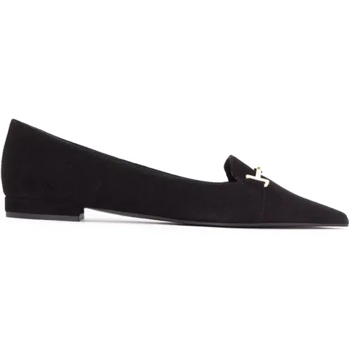 Suede Pointed Loafer Shoes , female, Sizes: 5 1/2 UK, 7 UK - Roberto Festa - Modalova