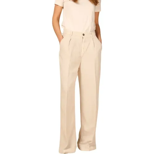 Damen Wide Pinces Chino Hose - Mason's - Modalova