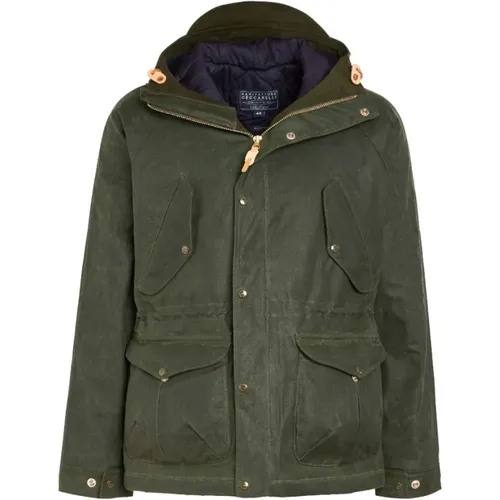 Dunkelgrüne Fisherman Parka - Manifattura Ceccarelli - Modalova