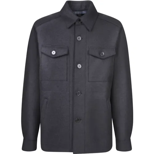 Schwarzes Woll-Poloshirt - Harris Wharf London - Modalova