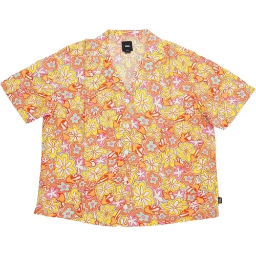 Floral Short Sleeve Woven Shirt , female, Sizes: M, S, XS - Vans - Modalova