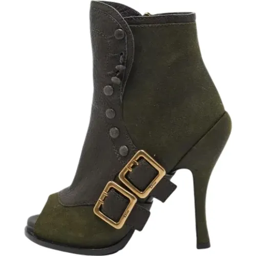 Pre-owned Leder boots , Damen, Größe: 35 1/2 EU - Dior Vintage - Modalova