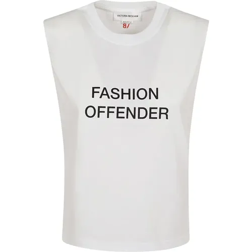 Modeverbrecher Slogan Tank Top - Victoria Beckham - Modalova