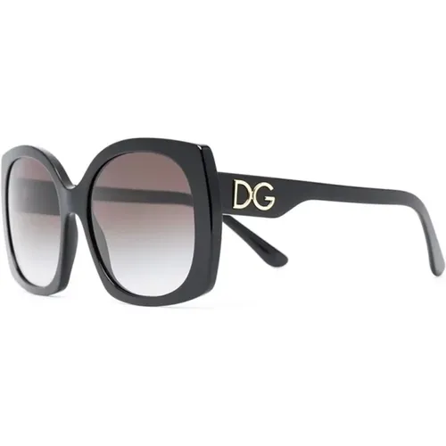 Schwarze Optische Brille für den täglichen Gebrauch , Damen, Größe: 58 MM - Dolce & Gabbana - Modalova