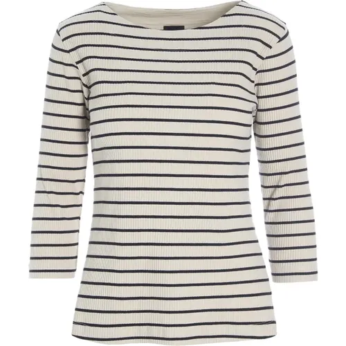 Breton Streifen Bluse Schwarz/Ivory , Damen, Größe: M - Bitte Kai Rand - Modalova