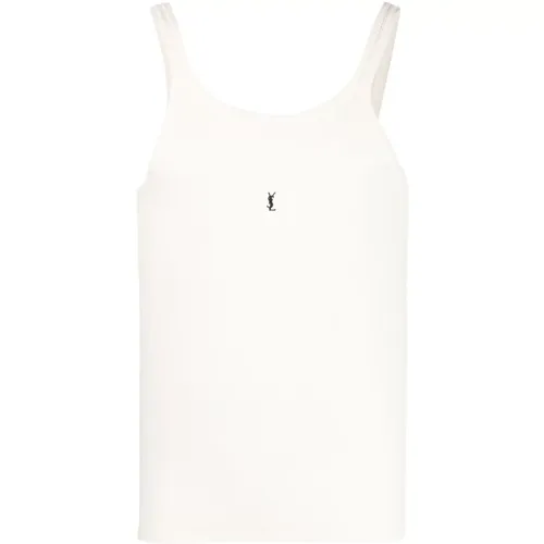 Sleeveless Top , male, Sizes: M, XL, L - Saint Laurent - Modalova