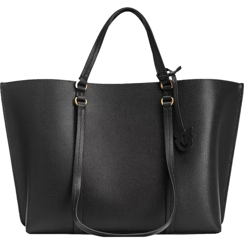 Carrie Shopper Big Handbag , female, Sizes: ONE SIZE - pinko - Modalova