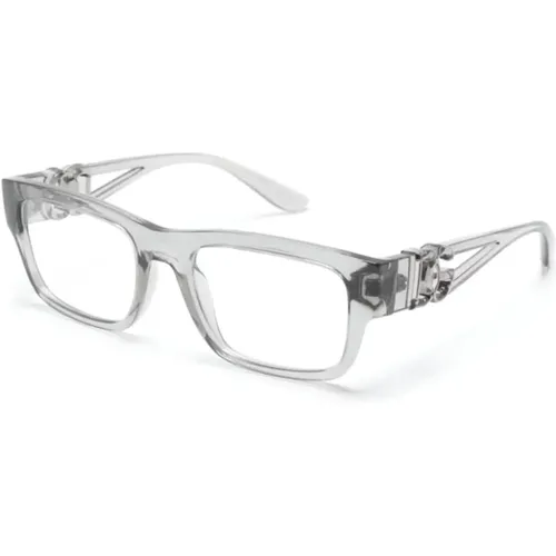Stilvolle Graue Optische Brille , unisex, Größe: 53 MM - Dolce & Gabbana - Modalova