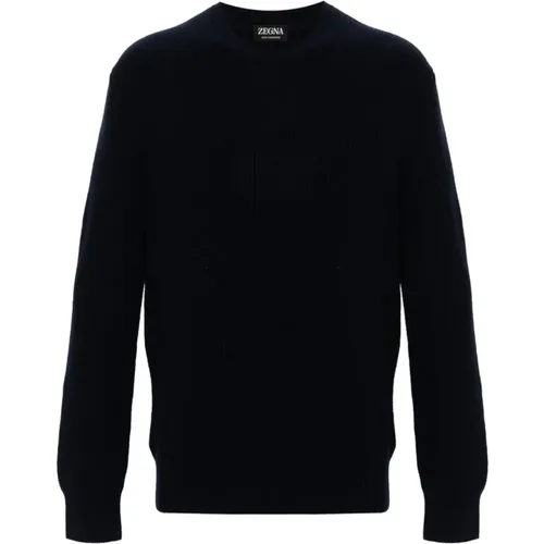 Classic Crewneck Sweater , male, Sizes: L, M - Ermenegildo Zegna - Modalova