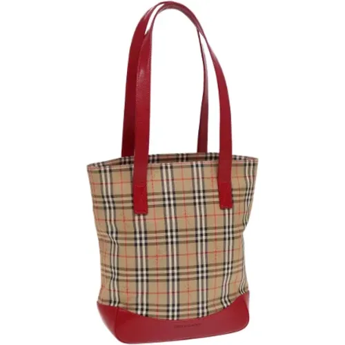 Pre-owned Canvas totes , female, Sizes: ONE SIZE - Burberry Vintage - Modalova