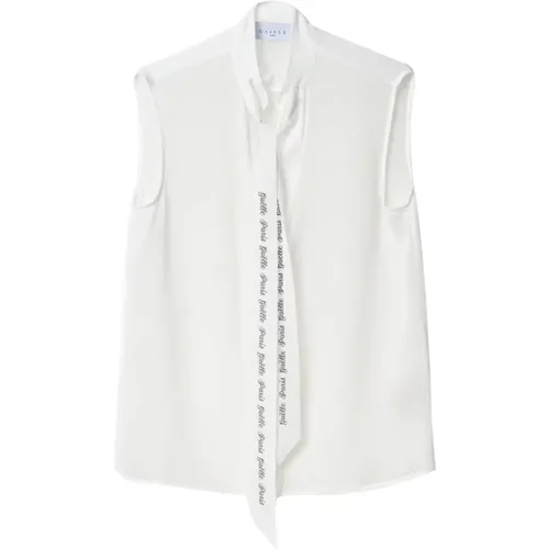 Weiße Bluse Elegant Stilvoll , Damen, Größe: XS - Gaëlle Paris - Modalova