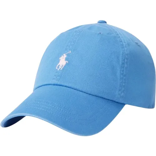 Blaue Chino Ball Cap mit gesticktem Pony , Herren, Größe: ONE Size - Polo Ralph Lauren - Modalova