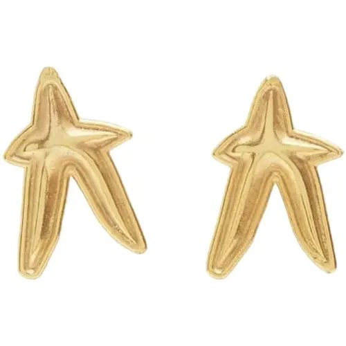 Star Stud Earrings Textured Design , female, Sizes: ONE SIZE - Alemais - Modalova