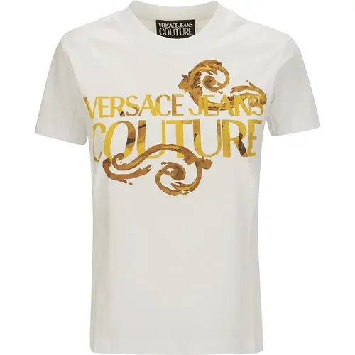 T-shirt with Print , male, Sizes: S - Versace Jeans Couture - Modalova