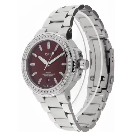 Peb - Aquis Date Diamonds , female, Sizes: ONE SIZE - Oris - Modalova