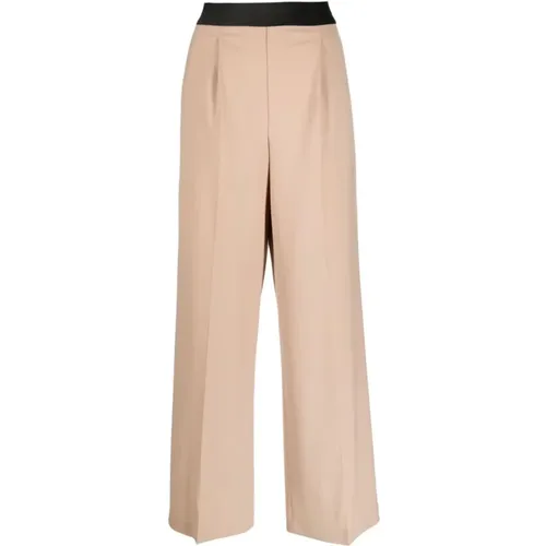 Wide Trousers, Stylish and Comfortable , female, Sizes: S - Msgm - Modalova