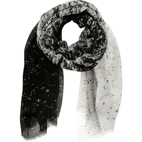 White Wool Frayed Scarf , male, Sizes: ONE SIZE - Hindustrie - Modalova