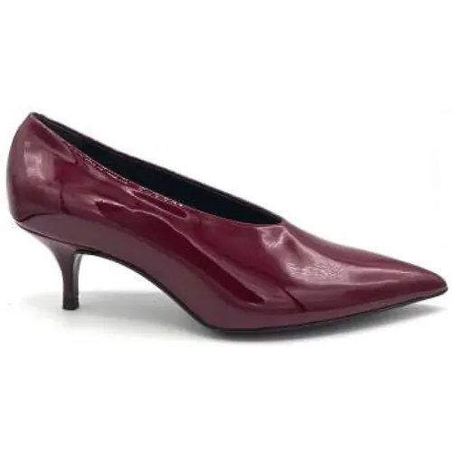 Burgundy Patent Leather Heels , female, Sizes: 8 UK, 6 UK, 7 UK, 5 UK, 4 1/2 UK, 3 UK, 4 UK - Guglielmo Rotta - Modalova