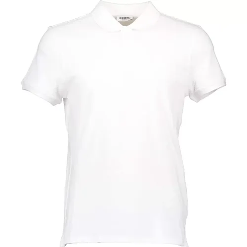 E I1P Weiße Polo Shirt , Herren, Größe: M - Iceberg - Modalova
