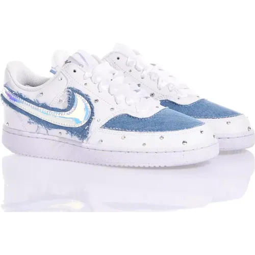 Maßgeschneiderte Damensneakers Silber Hellblau , unisex, Größe: 44 EU - Nike - Modalova