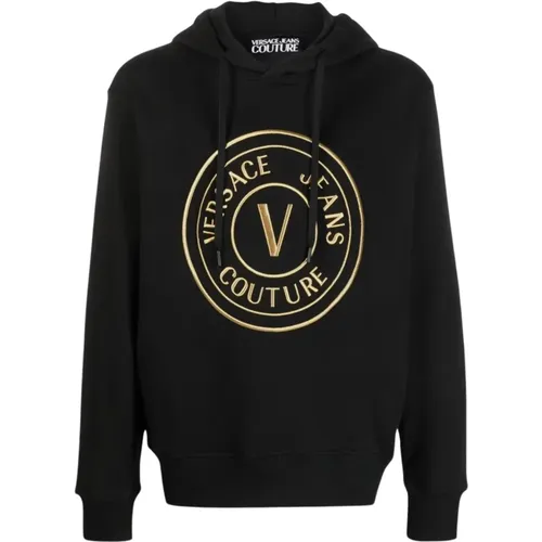 V-Emblem Kapuzenpullover - Versace Jeans Couture - Modalova