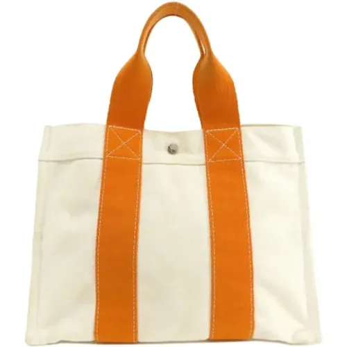 Pre-owned Canvas handbags , female, Sizes: ONE SIZE - Hermès Vintage - Modalova