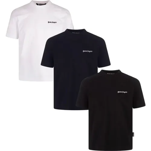 MultiColour T-shirts und Polos Set , Herren, Größe: S - Palm Angels - Modalova