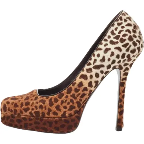 Pre-owned Fabric heels , female, Sizes: 4 UK - Gucci Vintage - Modalova