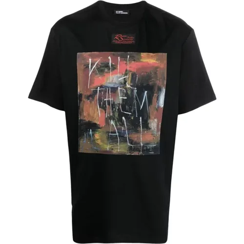 Graphic Print T-shirt and Polo , male, Sizes: L, S - Raf Simons - Modalova