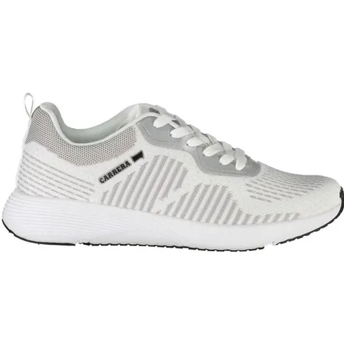 Weißer Polyester-Sneaker mit Schnürsenkeln , Herren, Größe: 44 EU - Carrera - Modalova
